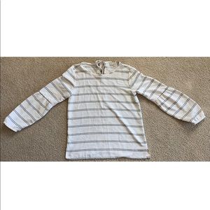 Loft long sleeve printed top